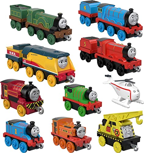 Deals Price Thomas & Friends Sodor Steamies 10-Pack Of Die-Cast Metal Push-Along Train Engines And Vehicles For Preschool Kids Ages 3 And Up - Railway Imagination Collection