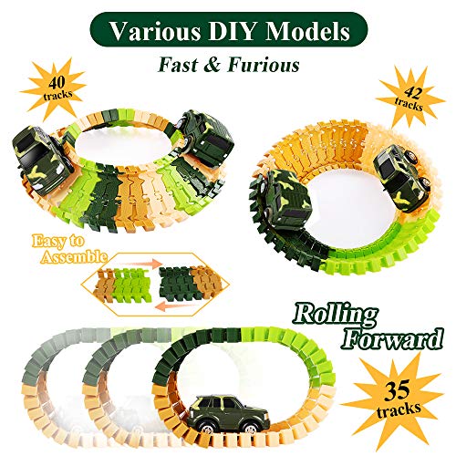New Dinosaur Train Toys For Kids Longer Track 6 Realistic Jurassic Dino Figures 2 Electric Toy Car Twisted Flexible Train Track Set For Toddlers Boys & Girls 3 4 5 6 7 Years - Vehicle Adventure Play Collection