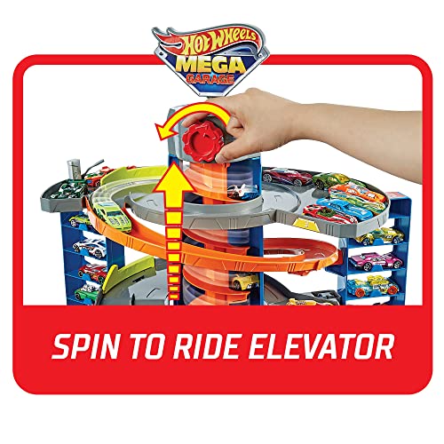 Mattel – Hot Wheels City 50 New Mega Garag - Vehicle Adventure Play Collection