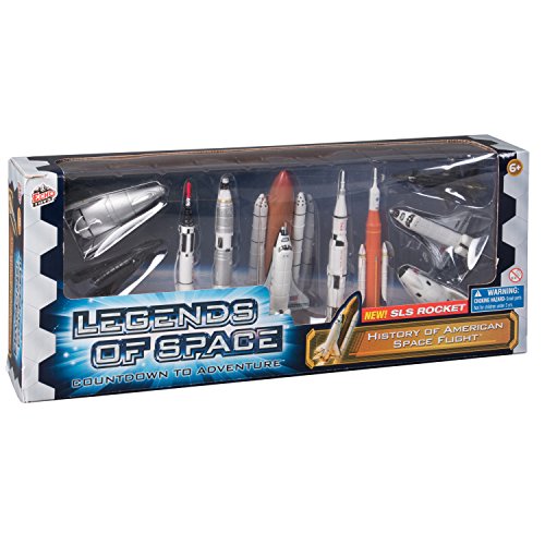 Legends Of Space : Countdown To Adventure – History Of American Space Flight 10 Piece Set - Cosmic Adventure Play Set