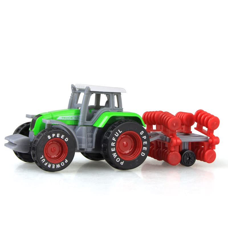 Kid s Farm Tractor Toys With Trailers ,Alloy And ABS Toy Truck Realistic Tractor Vehicle Value Play Set Set Of 4 - Farm Adventure Play Edition