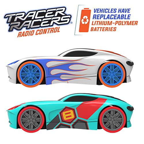 2.4 GHz Radio Control Remote Slot-Less Cordless Racing Blazin Loop Speedway Track Set With Two C - Vehicle Adventure Play Collection