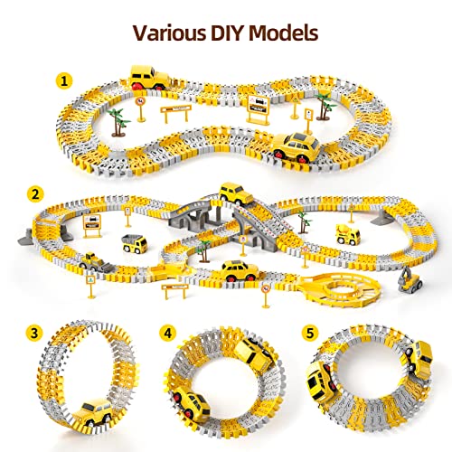 Wholesale IHaHa 236 PCS Construction Toys Race Tracks For Boys Kids Toys 6 PCS Construction Car And Flexible Track Playset Create A Engineering Road For 3 4 5 6 Year Old Boys Girls Toys - Vehicle Adventure Play Collection