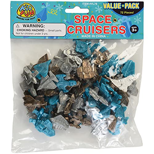 Promo Mini Space Ship Cruisers Vehicle (Lot Of 72) Assorted Color - Cosmic Adventure Play Set