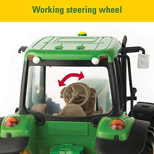 TOMY John Deere Big Farm Tractor With Wag - Farm Adventure Play Edition