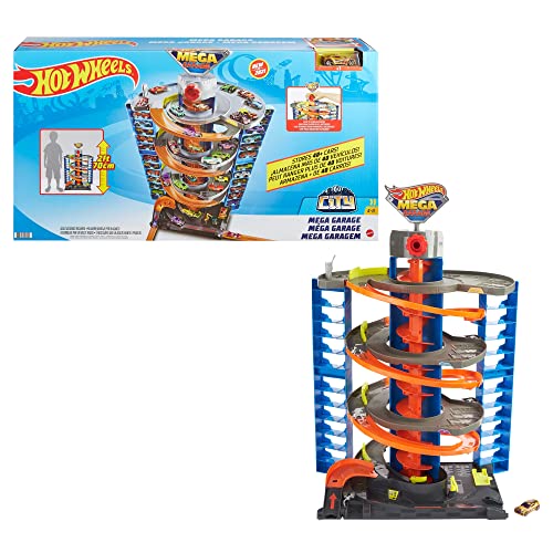 Mattel – Hot Wheels City 50 New Mega Garag - Vehicle Adventure Play Collection
