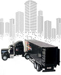Rig Heavy Duty Tractor Trailer Transport Series Big Box Tractor Trailer (Colors May Vary) - Farm Adventure Play Edition