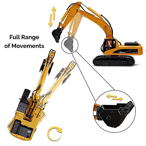 Excavator Toy Trucks Construction Toys Excavator Toys For Boys Diecast Metal Truck Toy Kids Tractor Toys 1:40 Scale Great Toddler Toys For 8 Year Old Boys And U - Farm Adventure Play Edition