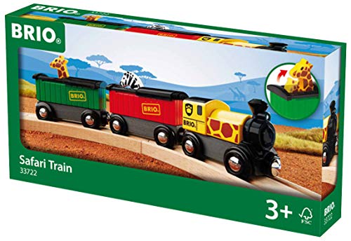 RIO World – 33722 Safari Train 3 Piece Toy Train Accessory For Kids Age 3 And Up - Railway Imagination Collection