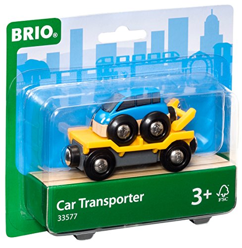 Promo World – 33577 Car Transporter 2 Piece Toy Train Accessory For Kids Ages 3 And Up - Railway Imagination Collection