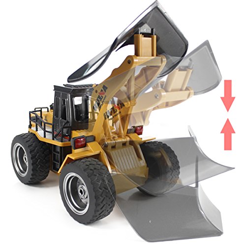 Deals Fisca RC Truck Remote Control Snow Plow 6 Channel 2.4G Alloy Snow Sweeper Vehicle 4WD Tractor Toy With Lights For Kid - Farm Adventure Play Edition