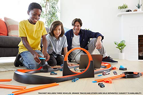 Promo Hot Wheels Id Smart Track Starter Kit With 3 Exclusive Cars Track Pieces And Hot Wheels Race Portal For Physical & Digital Play Gift For Kids Ages 8 Years Old & Up - Vehicle Adventure Play Collection