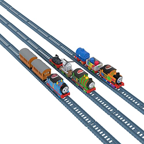 Thomas & Friends Motorized Talking Thomas Engine With Annie & Clarabel Battery-Powered Toy Train With Character Sounds And Phra - Railway Imagination Collection