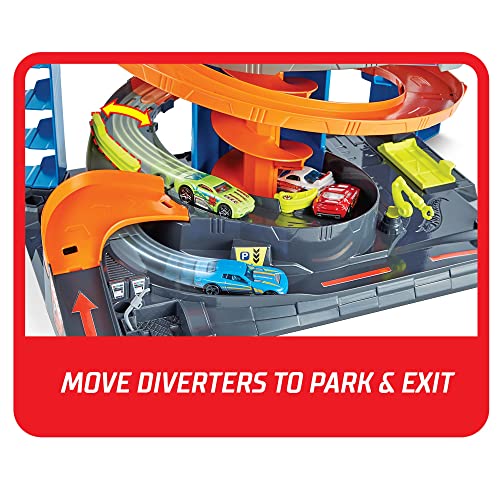 Mattel – Hot Wheels City 50 New Mega Garag - Vehicle Adventure Play Collection