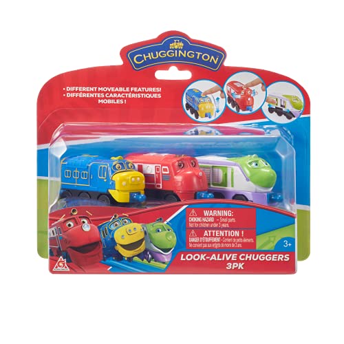 Look Alive Chuggers 3-Pack – Wilson Brewster Koko – Connectable Train Toys With Moving Parts – Free-Rolling Wheels – 3.75 Inch Scale – Gift For Preschool Kids Age 3 And Up - Railway Imagination Collection