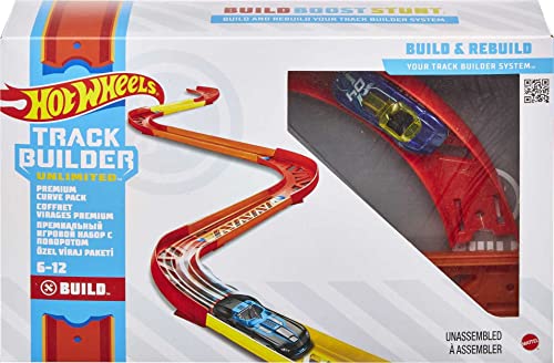 Track Builder Pack Assorted Curve Parts Connecting Sets Ages 4 And Older - Vehicle Adventure Play Collection
