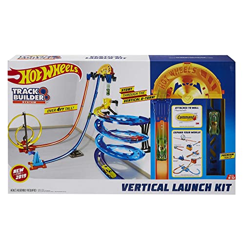 Track Builder Vertical Launch Set 50 Inches High 3 Stunt Configurations Ages 6 To 10 3M Command Strips Amazon Exclusive - Vehicle Adventure Play Collection