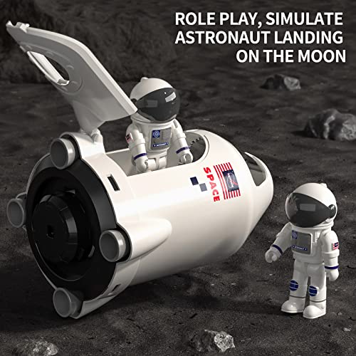 New Space Shuttle Rocket Toys For 3 4 5 6 7 8 9 Years Old Kids Science Educational Toys 5-in-1 STEM Aerospace Toys With 2 Astronauts Projection Lamp Space Adventure Toys Gift For Boys Girls 3+ - Cosmic Adventure Play Set