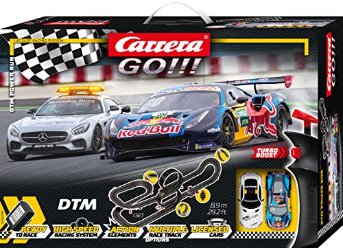 Wholesale GO 62543 DTM Power Run Electric Powered Slot Car Racing Kids Toy Race Track Set Includes 2 Hand Controllers And 2 DTM Cars In 1:43 Scal - Vehicle Adventure Play Collection
