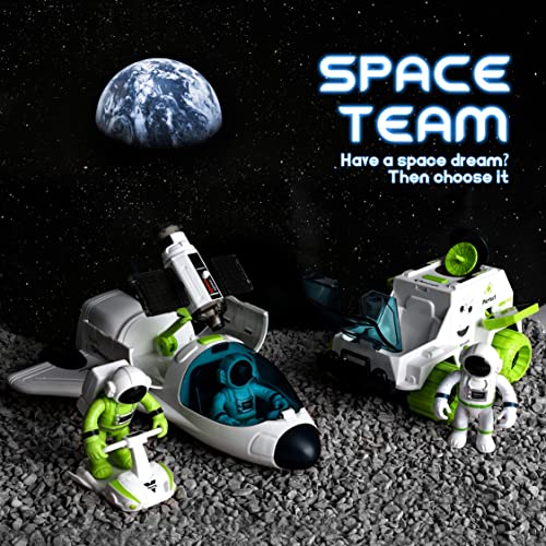 Space Toys For Kids Rocket Ship Toys For Kids With Space Shuttle Astronaut Figures And Space Rover Space Toys For Boys 5-8 Spaceship Toy For Kids Astro Boy Figure Toys For 3 Year Old Boys - Cosmic Adventure Play Set