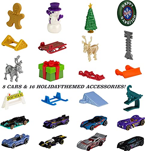 Top 10 2021 Advent Calendar With 24 Surprises That Include 8 1:64 Scale Vehicles & Other Cool Accessories Plus A Play Pane Mat For Collectors & Kids 3 Years Old & Up - Vehicle Adventure Play Collection