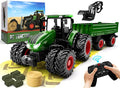 Top 10 Remote Control Tractor Toy Kids RC Tractor Set & Truck And Trailer Front Loader – Metal Car Head/8 Wheel/ Light Toddlers Farm Vehicle Toys For 2 3 4 5 6 7 8 9 Year Old Boys Christmas Birthday Gif - Farm Adventure Play Edition