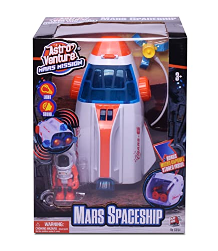 Deals Stro Venture Space Shuttle Toy Mars Mission Spaceship For Kids With Lights And Sound Astronaut Figure Capsula And Accessories Fun Space Gift Toys For Any Mission & Adventure - Cosmic Adventure Play Set