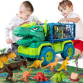Budget Dinosaur Truck Toys For Kids 3-5 Years Tyrannosaurus Transport Car Carrier Truck With 8 Dino Figures Activity Play Mat Dinosaur Eggs Capture Jurassic Dinosaur Play Set For Boys And Girls - Vehicle Adventure Play Collection