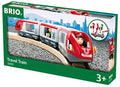 RIO World 33505 – Travel Train – 5 Piece Wooden Toy Train Set For Kids Age 3 And Up - Railway Imagination Collection