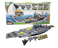 Deals 33 Inch Aircraft Carrier With Soldiers Jets Military Vehicles (18 Fighter Jets) - Farm Adventure Play Edition