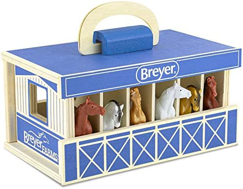 Top 10 Horses Unicorn Magic Wooden Stable Playset With 6 Unicorns 6 Piece Playset 6 Stablemates Unicorns Included 6 H X 9 L X 2.5 D 1:32 Scale Model 59218 Multicolo - Farm Adventure Play Edition