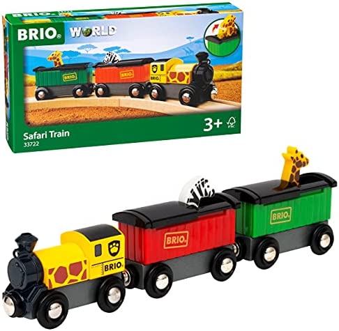 RIO World – 33722 Safari Train 3 Piece Toy Train Accessory For Kids Age 3 And Up - Railway Imagination Collection