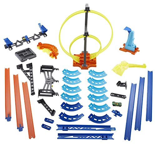 Track Builder Vertical Launch Set 50 Inches High 3 Stunt Configurations Ages 6 To 10 3M Command Strips Amazon Exclusive - Vehicle Adventure Play Collection