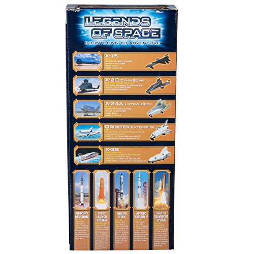 Legends Of Space : Countdown To Adventure – History Of American Space Flight 10 Piece Set - Cosmic Adventure Play Set