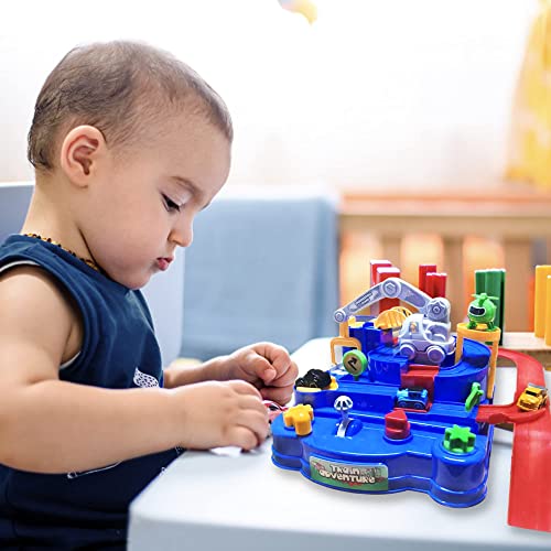 New Toddler Race Track Kids Boy Car Toys Age 3 4 Year Old Boys Girls Preschool Puzzle Rail Car Adventure City Rescue Game Parking Garage Playset Birthday Educational Gifts For Kids Ages 3 4 5 6 Years Old - Vehicle Adventure Play Collection