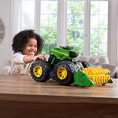 Toddler Toys Monster Treads Super Scale Combine Toy Set With 2 Extra Monster Treads Vehicles Ages 3+ G - Farm Adventure Play Edition