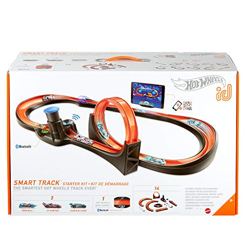 Promo Hot Wheels Id Smart Track Starter Kit With 3 Exclusive Cars Track Pieces And Hot Wheels Race Portal For Physical & Digital Play Gift For Kids Ages 8 Years Old & Up - Vehicle Adventure Play Collection