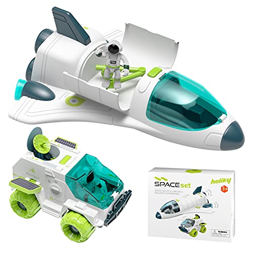Cheap Space Shuttle Toys For 3 4 5 6 7 Year Old Boys Lights & Sounds Space Toys For Kids 3-5 With 2 Astronauts Toy Shuttle And Rover Spaceship Toys Playsets Birthday Easter Boys Girls - Cosmic Adventure Play Set