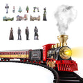 Cheap Train Sets With Steam Locomotive Engine Cargo Car And Tracks Battery Powered Play Set Toy W/ Smoke Light & Sounds For Kids Boys & Girls 3 4 5 6 7 Years Old - Railway Imagination Collection