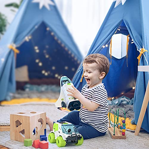 Cheap Space Shuttle Toys For 3 4 5 6 7 Year Old Boys Lights & Sounds Space Toys For Kids 3-5 With 2 Astronauts Toy Shuttle And Rover Spaceship Toys Playsets Birthday Easter Boys Girls - Cosmic Adventure Play Set