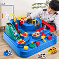 Kids Race Track Toys For Boy Car Adventure Toy For 3 4 5 6 7 Years Old Boys Girls Puzzle Rail Car City Rescue Playsets Magnet Toys W/ 3 Mini Cars Preschool Educational Car Games Gift Toys - Vehicle Adventure Play Collection