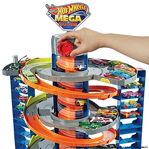 Mattel – Hot Wheels City 50 New Mega Garag - Vehicle Adventure Play Collection