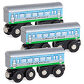 Toys 3 Pcs Large Wooden Railway Express Coach Cars Fits Thomas The Tank Engine Brio Chuggington Wooden Train - Railway Imagination Collection