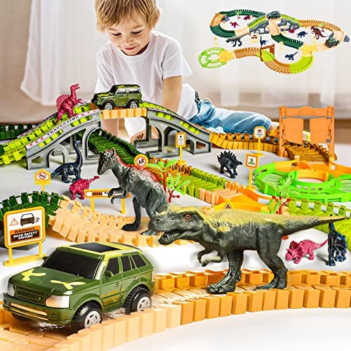 New Dinosaur Truck Toys For Kids 3-5 Years Cars Toys For Toddler 1-3 6 In 1 Jurassic Dinosaurs Trucks Toys Semi Truck Toy Car For Boys And Girls Age 2-3 well-suited Gift For Baby & Toddler Toys - Vehicle Adventure Play Collection
